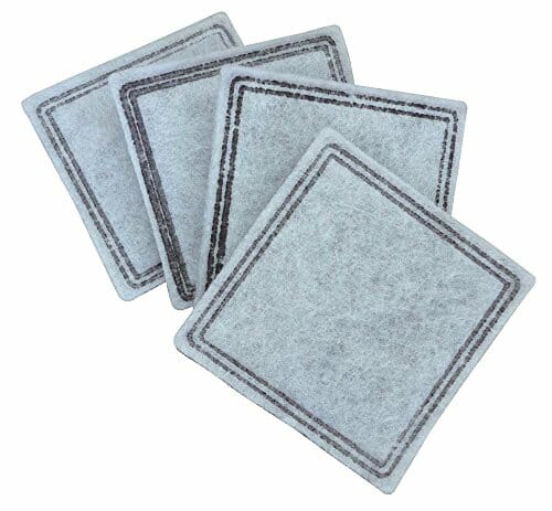 PetSafe Drinkwell zamienny filtr z węglem aktywnym do fontanny strumieniowej i Cube, organiczny, 4 sztuki