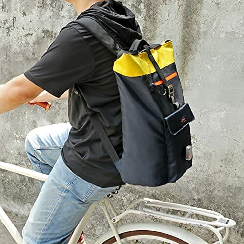 TOURBON Wodoodporny nylonowy rower pojedynczy bagażnik plecak na lapto - obrazek 2