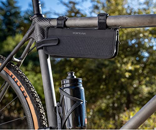 TOPEAK Gear Bag, Poziome Gravel Tube Torebka z rzepami i akcesoria w zestawie Unisex dla dorosłych, czarny, jeden rozmiar - obrazek 3