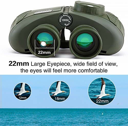 Lornetka morska, 10 x 50, wodoszczelna, odporna na mgły, obiektyw BAK4 - obrazek 2