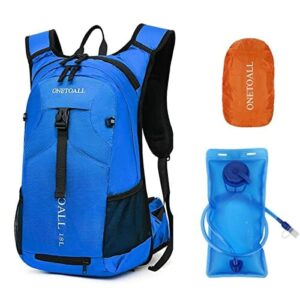 LOCAL LION Plecak rowerowy, plecak turystyczny, 18 l, 20 l, z ochroną przeciwdeszczową, kieszeń chłodząca, dla kobiet i mężczyzn, wodoodporny, z ochroną kasku, do jazdy na rowerze, na uczelnię, kemping, na co dzień