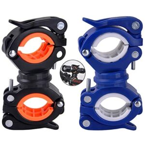 Zacisk Światła Rowerowego Uchwyt Na Latarkę Led Elastyczny Montaż Uchwytu Rowerowego Obrotowy Uchwyt Na Światło 360 ° Rower Do Jazdy Na Rowerze Górskim Na Rowerze Na Rowerze 2 Sztuki