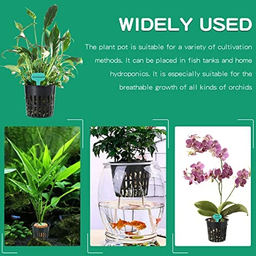 30 szt. 10 cm doniczki z siatki ogrodowej, hydroponiczna siatka do sad - obrazek 2