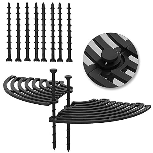 2 x Ochraniacze gleby do doniczek, Doniczka do ochrony roślin bezpieczeństwa, siatka ochronna do doniczek do ochrony dzieci i zwierząt domowych, Kolor Brązowy, Czarny - obrazek 7