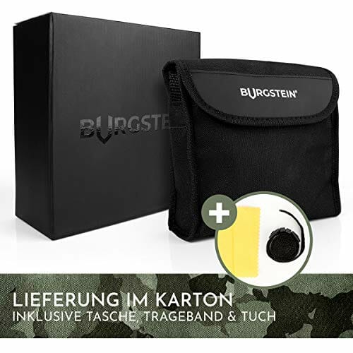 Burgstein® Lornetka dla dorosłych 7 x 50, teleskopowa – kompaktowa lornetka z torbą, narzędzie do podróży, polowania, safari i do obserwacji ptaków, profesjonalna lornetka na wędrówki - obrazek 3