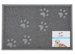 Decyam Taca na żwirek dla kotów mata do karmienia dla kota wodoodporna antypoślizgowa mata do karmienia dla szczeniaka taca do karmienia kociaka