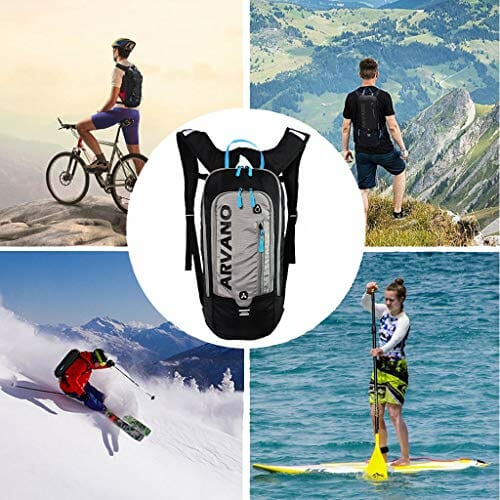 Arvano Plecak rowerowy, oddychający plecak rowerowy Plecak do rowerze górskim, 6L lekki plecak na rower Plecak narciarski Torby sportowe Prezent do jazdy na nartach Biegania Piesze wędrówek biwakowania trekkingu - obrazek 2