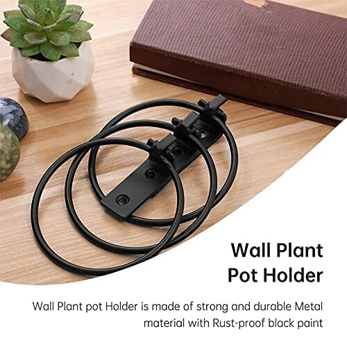 3 sztuki metalowych klamer do doniczek i doniczek, do montażu na ścian - obrazek 6