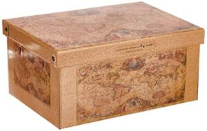 Pudełko do przechowywania z pokrywką z kartonu, na ubrania i pranie, m