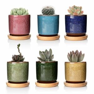 T4U 6,3 Cm Ceramiczne Mini Doniczki Do Roślin Na Sukulenty I Kaktusy,