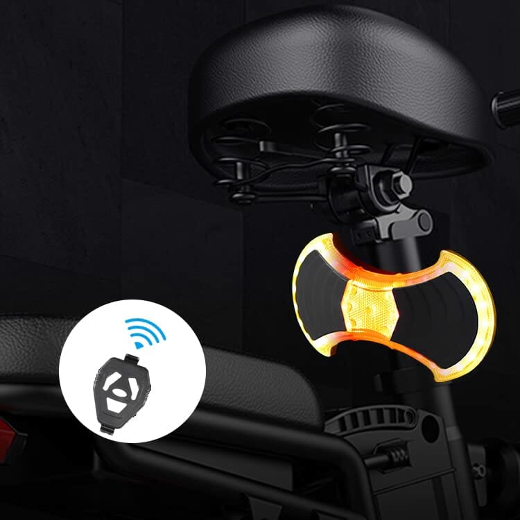 Migające rowery i hulajnoga elektryczna, tylne światło, możliwość ładowania USB, pilot bezprzewodowy, 6 trybów oświetlenia, łatwy montaż, bądź widoczny i wskazuj kierunek w każdej chwili - obrazek 3