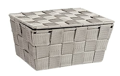 WENKO Adria Taupe Kosz do przechowywania z pokrywką, polipropylen, 19 - obrazek 5