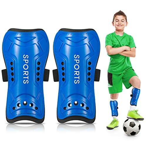 Dziecięce piłki nożnej, ochraniacze na golenie, dla nastolatków, piłka nożna, lekkie niebieskie dzieci, podkładka na golenie, dla początkujących, dla chłopców, dziewcząt, gry w piłkę nożną, sprzęt ochronny na nogi (6-15 lat) - obrazek 8