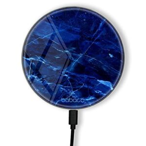 ERT GROUP Oryginalna i oficjalnie licencjonowana przez Babaco ładowarka indukcyjna, wzór Abstrakt 032, szklana bezprzewodowa stacja ładująca, kabel Micro USB 1 metr 10W