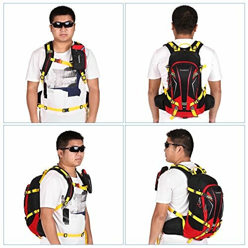 TOMSHOO Plecak 20 l Uniseks Tomshoo 20 l Sac De Randonnée Ultraléger Respirant Imperméable Avec Housse De Pluie Pour Vélo Randonnée Équitat - obrazek 7