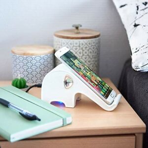 Mob – Dock QIElefant – bezprzewodowa ładowarka do Samsung, iPhone i LG QI – ładowarka indukcyjna z trybem szybkiego ładowania – ładuje telefon do pracy, większość lekkich ochraniaczy