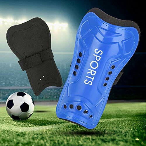 Ochraniacze goleni dzieci dzieci, ochraniacze piłkarskie piłka nożna podkładka na golenie sportowe ochraniacz na nogi dla chłopców, dziewcząt, młodzieży, nastolatków (niebieski) - obrazek 5