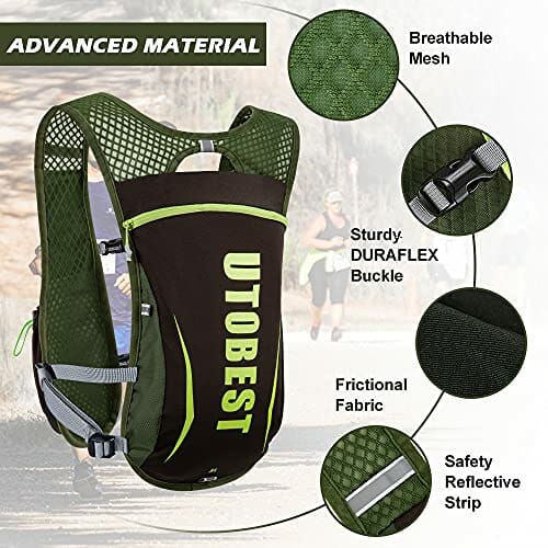 UTOBEST Plecaki do biegania lekki plecak nawadniający funkcjonalna kamizelka do biegania 5,5 l - obrazek 7