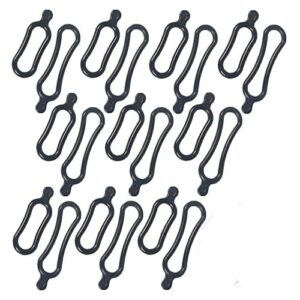 20 sztuk gumowych pierścieni do roweru, taśmy gumowej, do mocowania lamp, do roweru, roweru, roweru, roweru, roweru, roweru, roweru, roweru, na stałe, czarne (10 długich stylów + 10 krótkich stylów)
