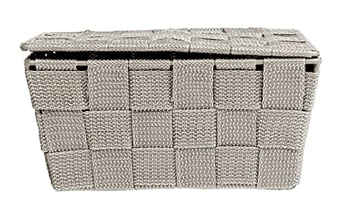 WENKO Adria Taupe Kosz do przechowywania z pokrywką, polipropylen, 19 - obrazek 4