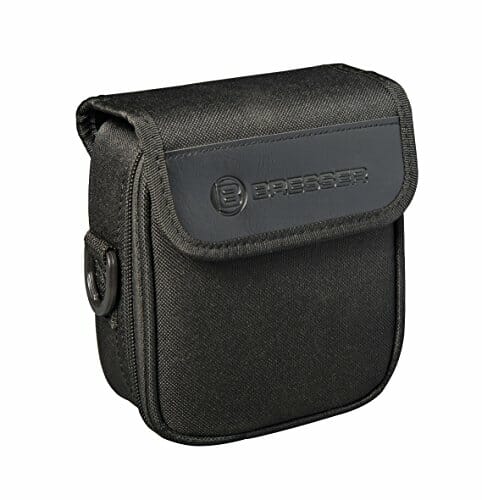 Bresser Lornetka serii S 8 x 42 o wyglądzie krawędzi dachu, wielowarstwowa powłoka i otwarty mostek z gumowaną i odporną na zabrudzenia powierzchnią, w tym pasek do noszenia i torba transportowa - obrazek 3