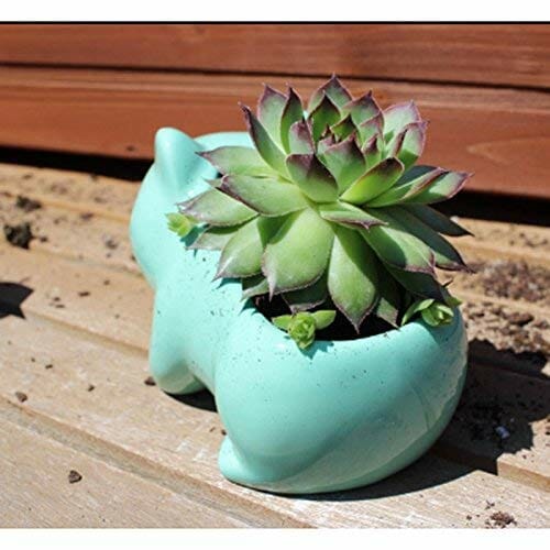 Binoster DIY doniczka śliczna ceramiczna sztuka doniczki dom dekoracyjna ceramika sztuka wazon zielony - obrazek 5