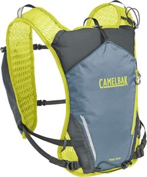 CAMELBAK Unisex – kamizelka do picia dla dorosłych 3092050, niebieski/limonkowy, rozmiar uniwersalny