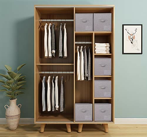 60L składany duży kosz do przechowywania do szafy IKEA, garderoby, biu - obrazek 4