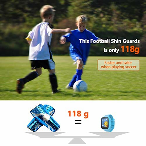 azamp Dziecięcy kombinezon na piszczele, oddychający ochraniacz na piszczele, wyposażenie dla młodzieży w wieku od 6 do 12 lat, miękka wyściółka EVA całkowicie chroni nogi - obrazek 5