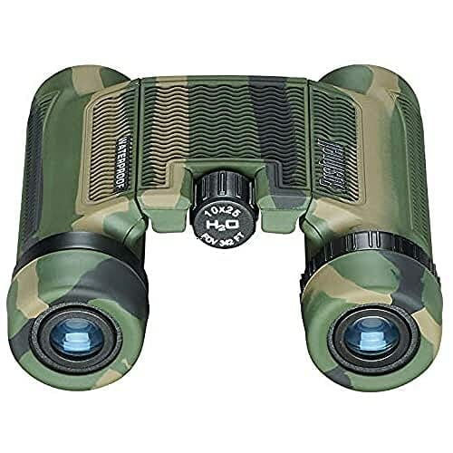 Bushnell - H2O - 10 x 25 - kolory maskujące - pryzmat krawędziowy - wodoszczelny i nieparujący - obrotowe okulary - pewny chwyt - powłoka antypoślizgowa - sporty wodne - 130106