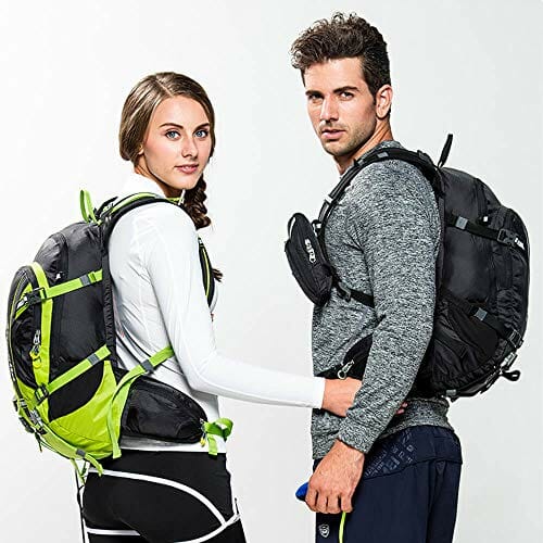 toptrek Plecak rowerowy 20 l, z osłoną przeciwdeszczową i osłoną na kask, wodoszczelny, ultralekki plecak do picia, dla mężczyzn/kobiet, do jazdy na rowerze, na kemping, wędrówki i bieganie - obrazek 2