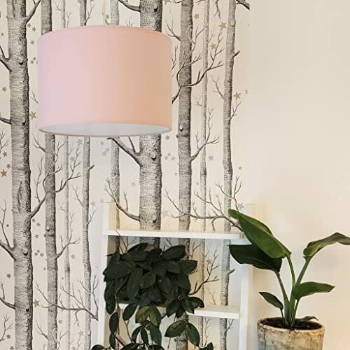 youngDECO Lampa do pokoju dziecięcego i niemowlęcego, delikatny brudny róż, 2 x E27, Ø 38 cm, klosz lampy do pokoju dziecięcego, kompletna lampa sufitowa do pokoju dziecięcego, wyprodukowana w UE - obrazek 2