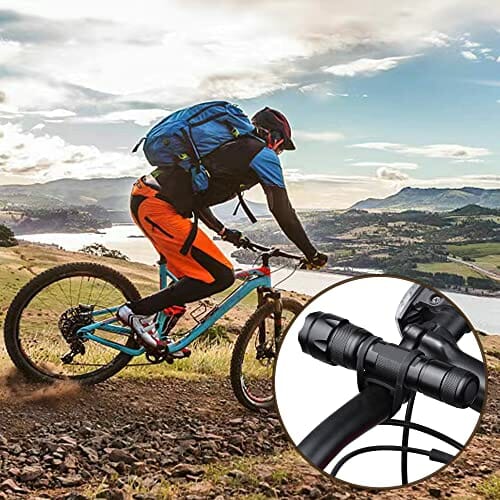 Zestaw 5 silikonowych pasków rowerowych Elastyczny uchwyt na kierownicę Elastyczny uchwyt na latarkę Piękny i trwały do stopera, telefonu komórkowego, czajnika, latarki, głośnika (pięć kolorów) - obrazek 4