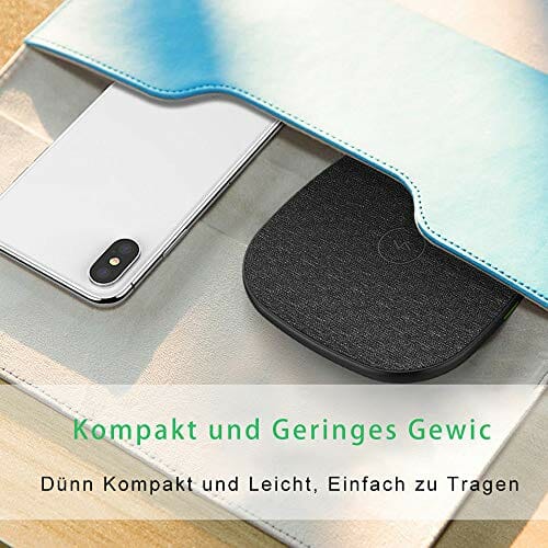 Evershop Szybka bezprzewodowa ładowarka, indukcyjna stacja ładująca, bezprzewodowe ładowanie do iPhone 13, 12, 11, 14/Pro/XS/X/8/8 Plus, stacja ładująca Fast Qi do Samsung Galaxy S20/S10/Note 9/S9 Plus/Note 8, Huawei P30 Pro itd - obrazek 4
