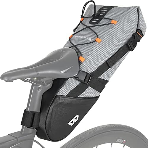 Torba na Siodełko Rowerowe 10L TPU Torba Podsiodłowa 100% Wodoodporna Torby na Siodełko z Odblaskiem Backloader do Roweru Szosowego MTB