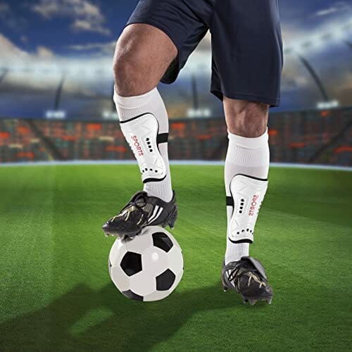 Dziecięce piłki nożnej, ochraniacze na golenie, nastolatki, piłka nożna, lekkie dzieci, biała podkładka na golenie, początkujący dla chłopców, dziewcząt, gry w piłkę nożną, sprzęt ochronny na nogi (6-15 lat) - obrazek 4