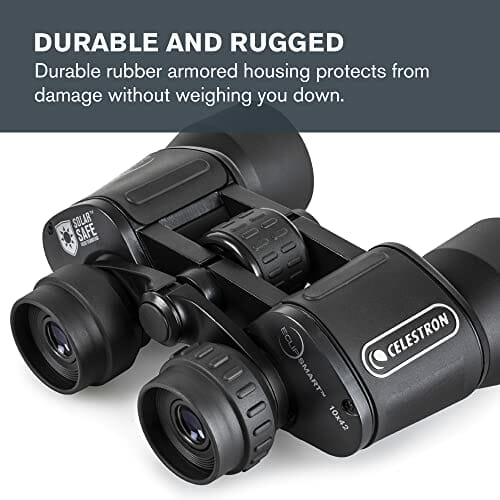Celestron 71238 EclipSmart 10 x 42 lornetka solarna, czarna - obrazek 2