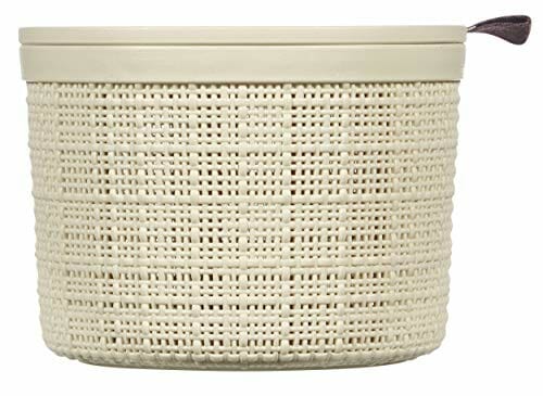 CURVER Okrągła juta, 2 l, z pokrywką, beżowa, 100% z recyklingu, kolor acacia - obrazek 3