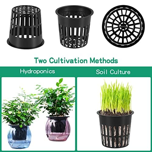 30 szt. 10 cm doniczki z siatki ogrodowej, hydroponiczna siatka do sad - obrazek 4