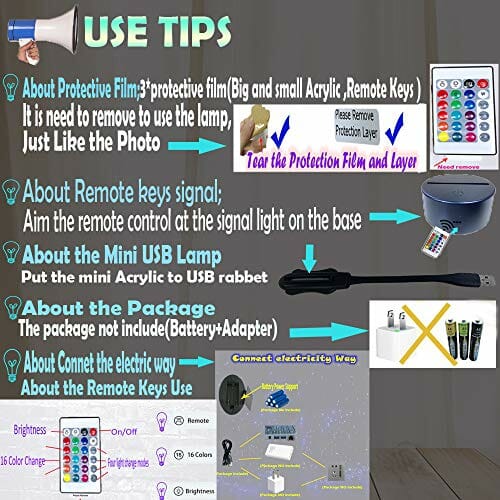 Yagami 3D lampka nocna Japonia anime figurka Yagami dzieci światło dla chłopca salonu kreskówka lampa stołowa LED 16 kolorów USB nastrój połysk dzieci lampa do spania wakacje przyjęcie urodziny Boże Narodzenie zabawki prezent - obrazek 4