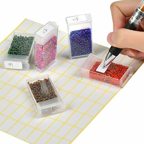 FOCCTS Pudełko do malowania diamentami, plastikowe koraliki pojemnik do przechowywania zdobienia paznokci pudełko organizator etui do majsterkowania / biżuterii / kryształków górskich / pigułek - obrazek 2