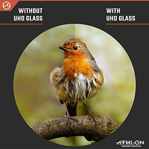 Athlon Optics Argos G2 8 x 42 UHD lornetka dla dorosłych i dzieci, czarna, wodoszczelna, trwała lornetka do obserwacji ptaków, polowania, koncertu, uprawiania sportu - obrazek 7