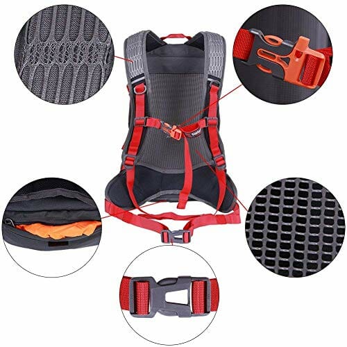 EGOGO Lekki plecak trekkingowy, 20 l, plecak rowerowy, plecak dzienny - obrazek 6