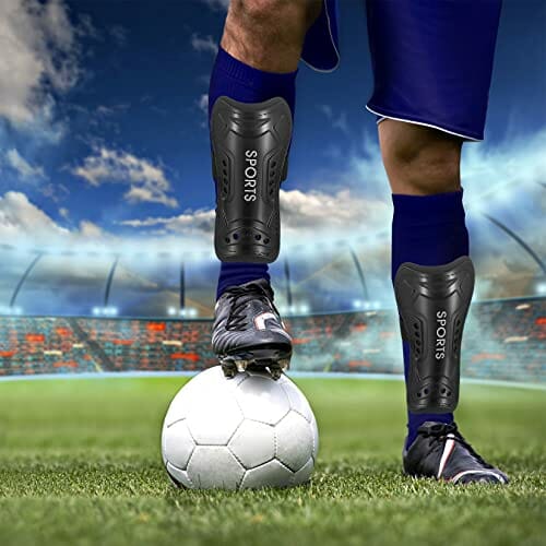 Dziecięce piłki nożnej, ochraniacze na golenie, dla nastolatków, piłka nożna, lekkie czarne ochraniacze na golenie, dla początkujących, dla chłopców, dziewcząt, gry w piłkę nożną, sprzęt ochronny na nogi (6-15 lat) - obrazek 5