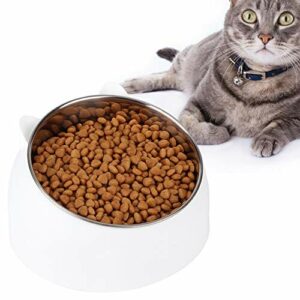 Podwójna miska do karmienia dla zwierząt domowych, 15° przechylany karmnik karmnik ochrona szyi