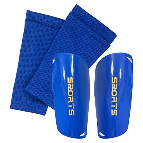 Zestaw ochraniaczy na piszczelę, ochraniacze piszczeli, dla dzieci z oddychającymi skarpetami do piłki nożnej, ochraniacze na piszczeli, młodzieżowe, ergonomiczne ochraniacze piszczeli, kompleksowa ochrona