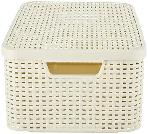 Curver Style kosze regałowe, polipropylen, ecru, 39,3 x 29,3 x 18,7 cm - obrazek 4