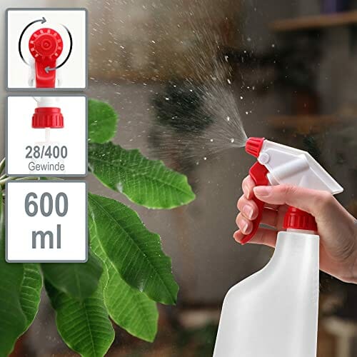 COM-FOUR® 3x spray bottle - opryskiwacz z pompka wodna z gwintem 28/40 - obrazek 7