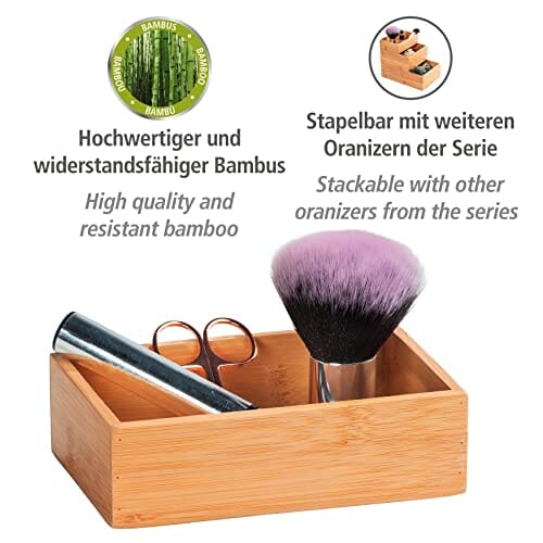 Wenko Terra Bambusowy organizer z 3 przegródkami, pudełko do przechowy - obrazek 6