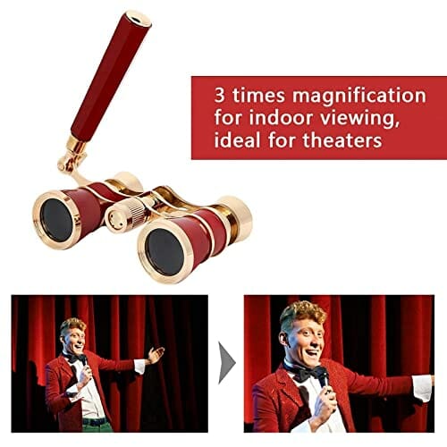 Voluxe Opera Telescope Clear Opera lornetka 11 x 6,3 x 3 cm Codzienny trening mebli do teatru patrolowego (czerwony) - obrazek 7